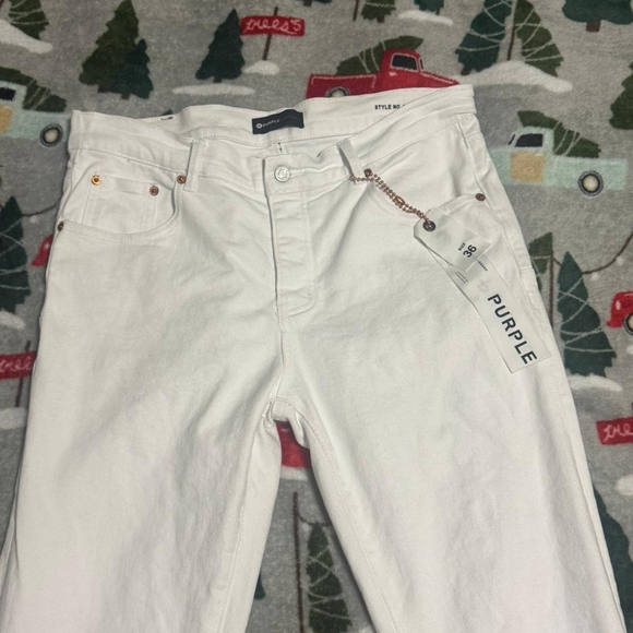 Purple White Jeans, Used But In Good Conditions. - Picture 1 of 5